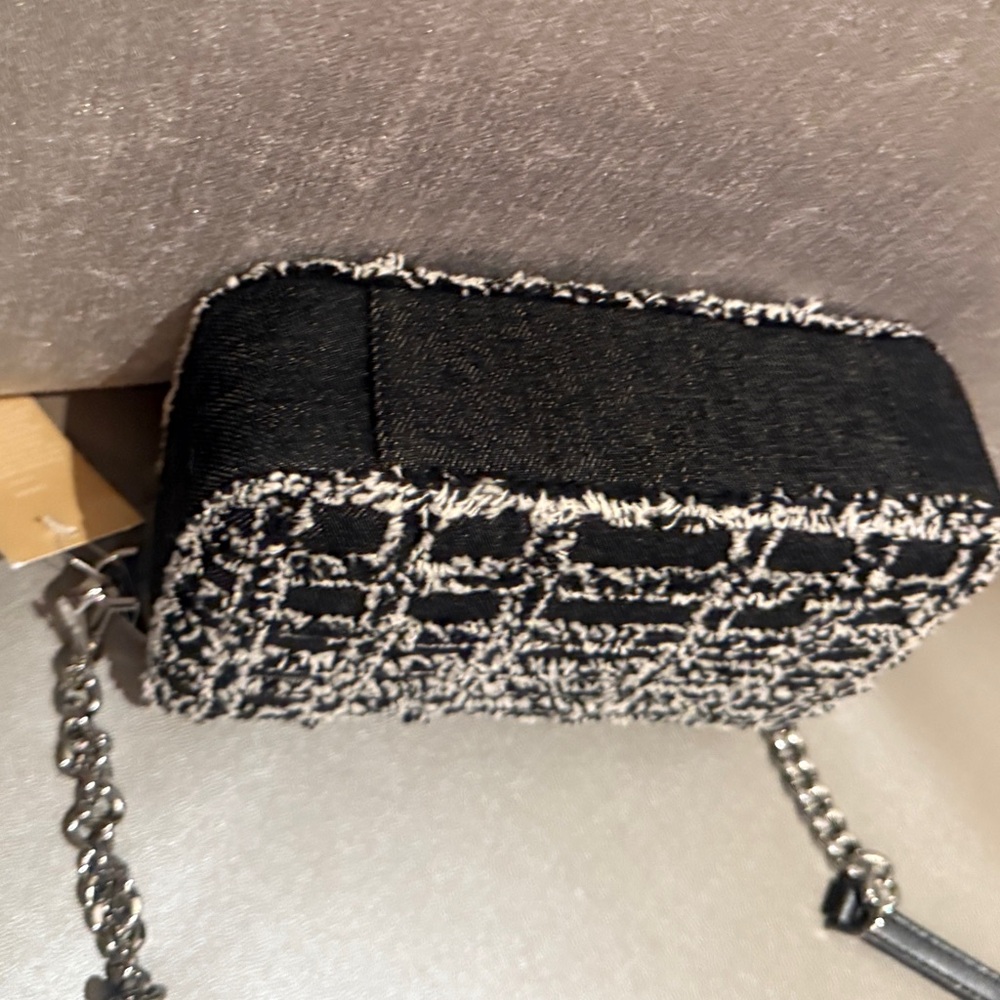 Michael Kors NWT Black Denim Crossbody Bag - Picture 12 of 13